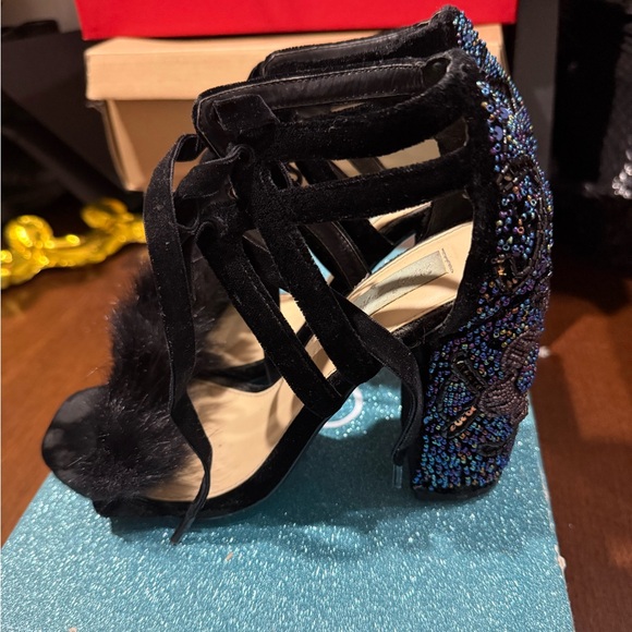 Betsey Johnson Embellished Statement Heels - Picture 3 of 5